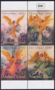 US 870 Trust Territories Marshall Islands NH VF Christmas Angels Block