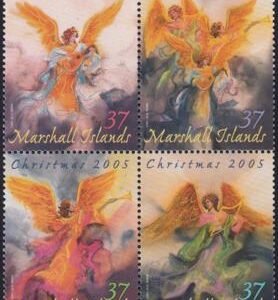 US 870 Trust Territories Marshall Islands NH VF Christmas Angels Block