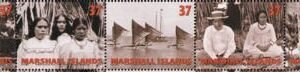 US 872 Trust Territories Marshall Islands NH VF Marshall Island Life Strip