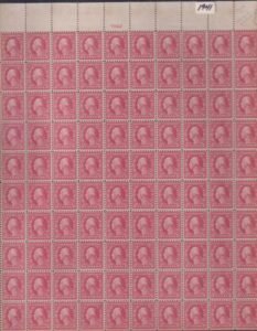 US 467/463 Washington / Franklin Mint NH F-VF Decent Centering On 467 Block Of 12(cv $2900) 2 Plate Blocks #7942 ($500) + 76 463 Singles ($760) Slight Toning Top Salvage