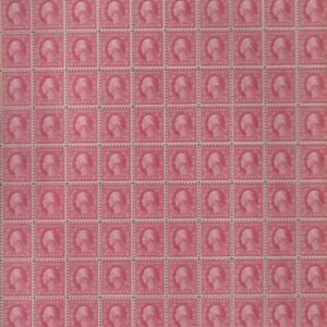 US 467/463 Washington / Franklin Mint NH F-VF Decent Centering On 467 Block Of 12(cv $2900) 2 Plate Blocks #7942 ($500) + 76 463 Singles ($760) Slight Toning Top Salvage