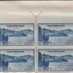 US 760 5¢ Yellowstone Farley Mint Positions No Gum VF Top Or Bot. Arrow Block