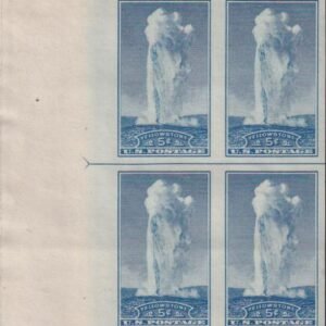 US 760 5¢ Yellowstone Farley Mint Positions No Gum VF Left Or Right Arrow Block