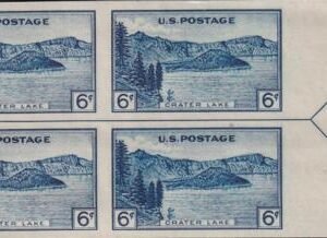 US 761 6¢ Crater Lake Farley Mint Positions No Gum VF Left Or Right Arrow Block