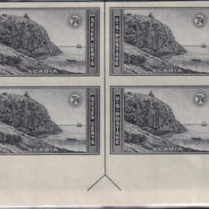 US 762 7¢ Acadia Farley Mint Positions No Gum VF Top Or Bot. Arrow Block