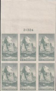 US 763 8¢ Zion Farley Mint Positions No Gum VF Plate Block