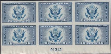 INV-24439itExt_74e4d8ad-e325-47cb-8293-ef0f5ae0e93c US 771 16¢ Special Delivery Farley Mint Positions No Gum VF Plate Block