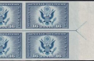 US 771 16¢ Special Delivery  Farley Mint Positions No Gum VF Left Or Right Arrow Block