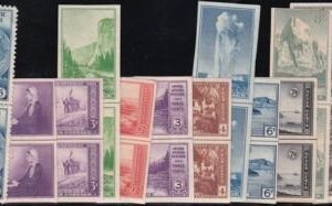 US 752-771 Set Of 20 Farley Mint Positions No Gum VFVert. Pair Horiz. Ln.