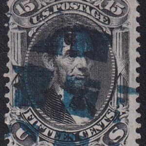 US 98 Early Classics Used Just F Bold Blue Cancel