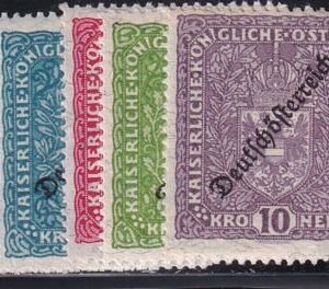 Austria 196-9+ Mint NH VF +2ka Prussian Blue Shade