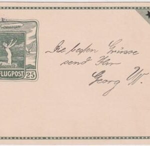 Germany 1914 First Flight Card Dresen - Leipzig