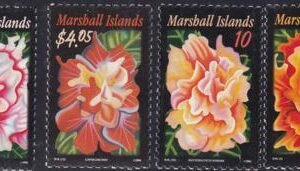 US 878-81 Trust Territories Marshall Islands NH VF Hibiscus