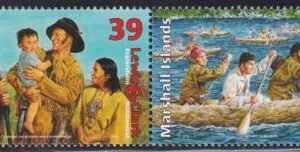 US 885 Trust Territories Marshall Islands NH VF Lewis & Clark Pair