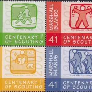 US 898 Trust Territories Marshall Islands NH VF Scout Centenary Block
