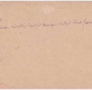 Germany 1925 Mannheim to Hamburg Flight Card