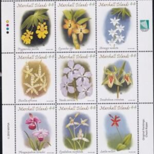 US 976 Trust Territories Marshall Islands NH VF Orchids M/S