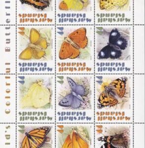US 977 Trust Territories Marshall Islands NH VF Butterflies M/S