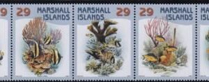 US 986 Trust Territories Marshall Islands NH VF Corals Of The Sea Strip