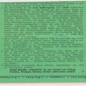 Germany 1930 First Flight Card Baden - Baden to Wiesbaden