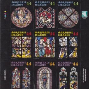 US 1015 Trust Territories Marshall Islands NH VF Stained Glass Sheet