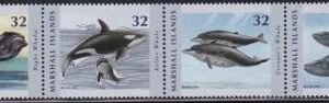 US 1019 Trust Territories Marshall Islands NH VF Whales Strip