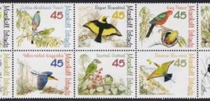 US 1034 Trust Territories Marshall Islands NH VF Birds Of The Pacific Block