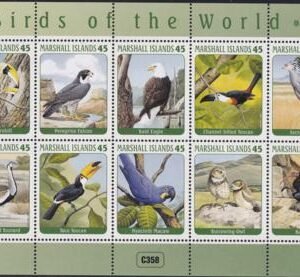 US 1043 Trust Territories Marshall Islands NH VF Birds Of The World I Sheet