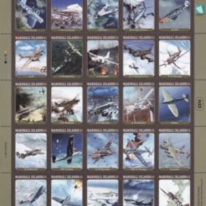 US 1068 Trust Territories Marshall Islands NH VF WWII Aircraft Sheet