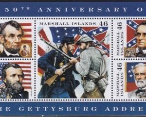 US 1070 Trust Territories Marshall Islands NH VF Gettysburg Address Sheet