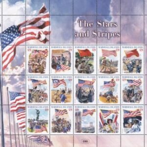 US 1080 Trust Territories Marshall Islands NH VF Stars And Stripes Sheet