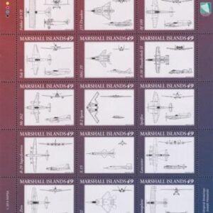 US 1098 Trust Territories Marshall Islands NH VF Military Aircraft III Sheet