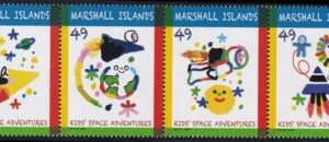 US 1099 Trust Territories Marshall Islands NH VF Kid's Space Strip