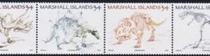 US 1102 Trust Territories Marshall Islands NH VF Dinosaur Bone Strip