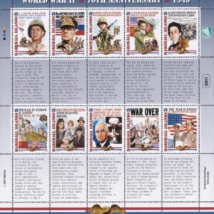 US 1123 Trust Territories Marshall Islands NH VF WW II Events Sheet