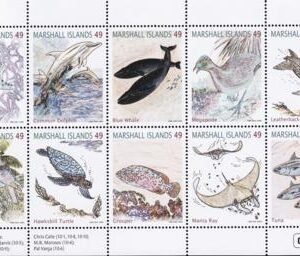 US 1133 Trust Territories Marshall Islands NH VF Wildlife Sheet