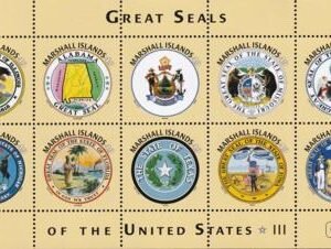 US 1136 Trust Territories Marshall Islands NH VF Great Seals Of 50 States Sheet 3; IL, etc