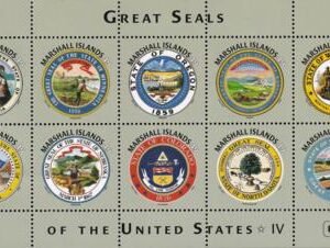US 1137 Trust Territories Marshall Islands NH VF Great Seals Of 50 States Sheet 4; CA, etc