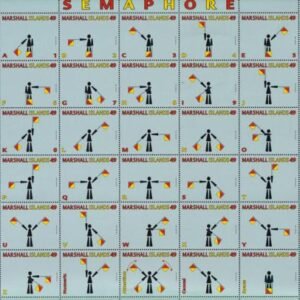 US 1140 Trust Territories Marshall Islands NH VF Semaphore Signals Sheet