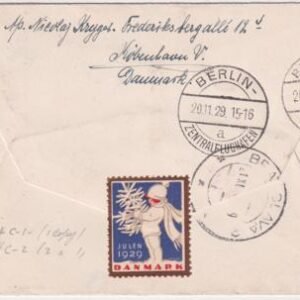 Denmark 1929 Early Airmail Cover from Copenhagen - Bratislava