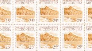 US 36a Trust Territories Micronesia NH VF 25¢ Bklt. Pane(1988)