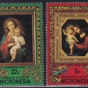 US 54-5, C26-7 Trust Territories Micronesia NH VF Christmas