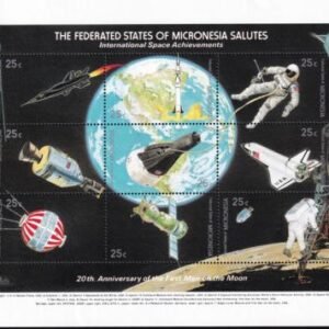 US 81 Trust Territories Micronesia NH VF Moon Landing S/S