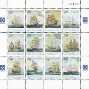 US 168 Trust Territories Micronesia NH VF Golden Age Of Sail M/S