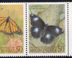 US 182-183 Trust Territories Micronesia NH VF Butterflies