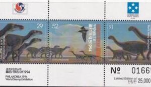 US 199 Trust Territories Micronesia NH VF Dinosaurs S/S