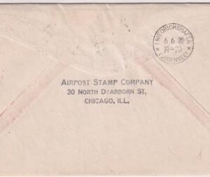 US 1930 C14 on Zeppelin South America Flight Cover