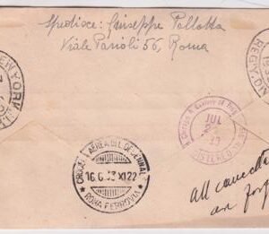Italy 1933 Excellent Flight Cover Forgeries  with C48-C49, Rome - New York, Genuine Stamps, Fake Cover