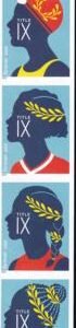 US 5668-71b Modern Imperf Title IX Sports Strip