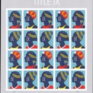 US 5668-71b Modern Imperf Title IX Sports Sheet